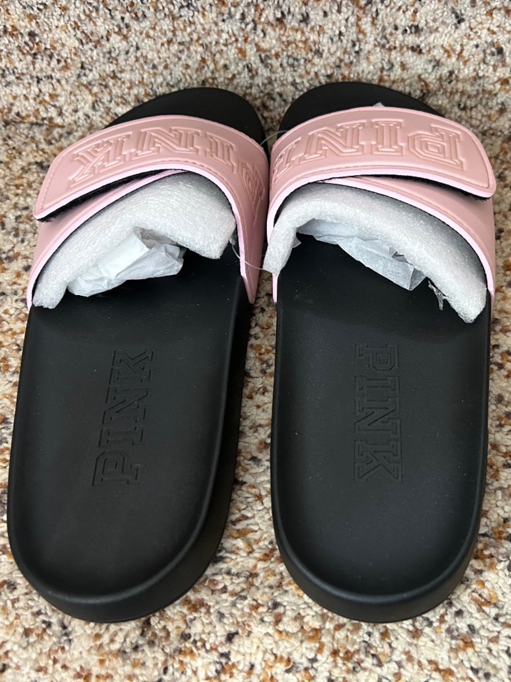 *Brand New* VS PINK Velcro Slides size M - Picture 2 of 5
